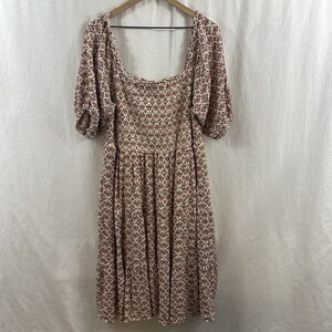 Torrid Midi Gauze Off The Shoulder Tiered Dress Floral Boho Cottagecore Sz 3X